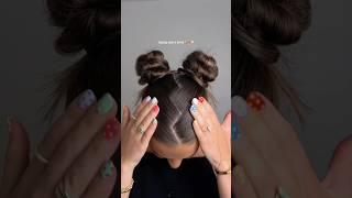 NEW FAVORITE HAIRSTYLE THESE ARE SO FUN!!! #hairstyletutorial #spacebunstutorial #funhairstyles