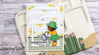 Bee Young Blooms - Honey Bee Stamps Giveaway Hop - A Dude's Craft Room