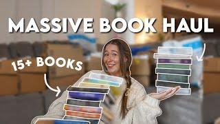 15+ MASSIVE BOOK HAUL | opening book mail