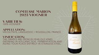 WINECULT Bottle Breakdown - Comtesse Marion 2023 Viognier