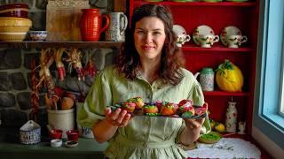 Easy Quick Pickles & Summer Appetizers 🫛 Baguette Recipe  Slow Living Lifestyle ASMR