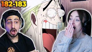 WE LOST IT!!  *ONE PIECE* Episodes 182-183 REACTION!