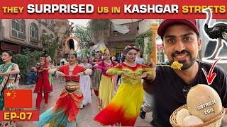 Eating OSTRICH EGG and PIGEON BarBQ in  CHINA | Kashgar - Xinjiang Street Dance| EP-07