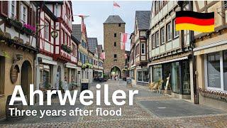 Bad Neuenahr, Ahrweiler - three years after the flood, city walk in 4K 60 FPS