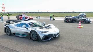 HYPERCAR DRAG RACES! AMG One, Epitome, T50, Jesko, Zonda 760MY, Murcielago SV & MORE