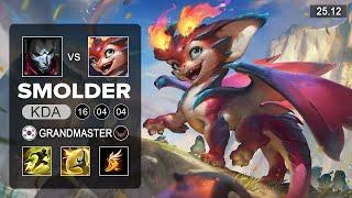 Smolder vs Jhin ADC - KR Grandmaster - Patch 25.12 Season 15