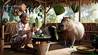 Capybara cùng Bà đi soi Ếch bắt Cua đồng #capybara #haihuoc #batamvacapybara