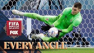 Croatia's Dominik Livaković blocks THREE penalty kicks against Japan in the 2022 FIFA World Cup