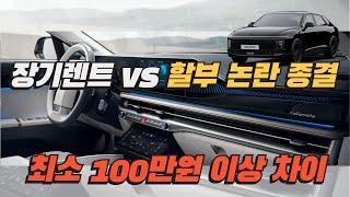 할부VS장기렌트 최소 100만원 차이나네요. 저라면..