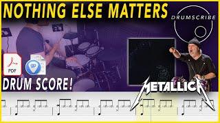 Nothing Else Matters - Metallica | DRUM SCORE Sheet Music Play-Along | DRUMSCRIBE