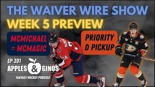 Ep. 391 - The Waiver Wire Show: Week 5 Preview