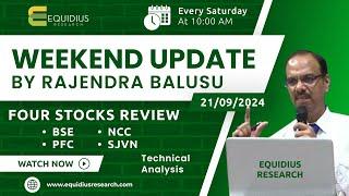 Weekend update by Rajendra Balusu. | Four stocks review. | Technical analysis.