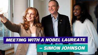 Nobel Winner Simon Johnson gives his advice - Aim big, think big, and make an impact