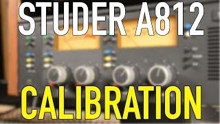 Studer a812 Tape Machine Basic Calibration