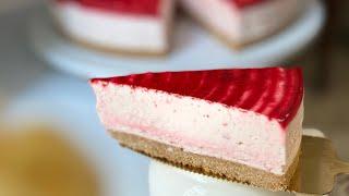 چیز کیک توت فرنگی _ Most delisioce strawberry cheesecake recipe