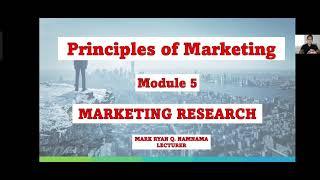 PRINCIPLES OF MARKETING: Marketing Research Lesson