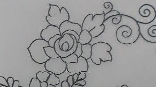 Rose Drawing | Jana Embroidery Live