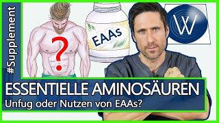 EAAs zum Muskelaufbau? Was ist dran am Hype: So wirksam sind diese Eiweißsupplemente im Vgl zu BCAA!