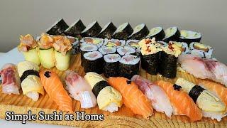 How to make simple sushi at home II How to roll sushi step by step II Nigiri sushi