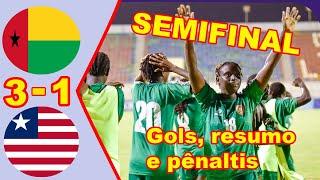 Guiné Bissau  Libéria 3 - 1 Gols, resumo e pênaltis (UFOA A Campeonato Feminino Sub-20 Senegal )