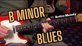 Soulful Vintage Blues Backing Track - B Minor | ft. Active Melody!