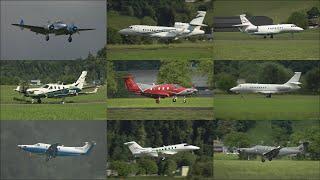 Airport Traffic (Oldtimer, Biz Jets, Pilatus PC-24, PC-12, TBM 960 and more) Airport Buochs Jun 2024