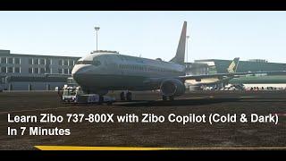 Learn 737 800X With Zibo Copilot From Cold & Dark Startup in 7 Minutes