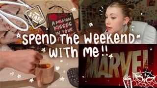 VLOG: SPEND THE WEEKEND WITH ME!! ⭐️ grwm, work, night routines + going to the movies w/ friends!