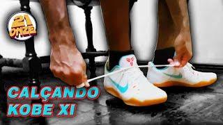 Calçando tênis NIKE KOBE XI (NIKE KOBE XI on feet) | Canal 21onze