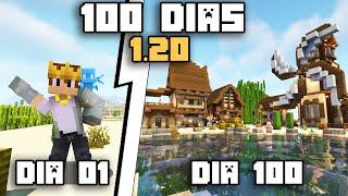 Eu SOBREVIVI 100 Dias no Minecraft 1.20 - O Filme