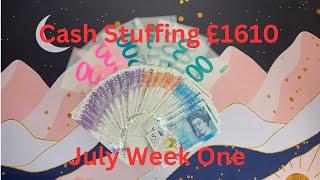 UK Cash Envelope Stuffing | £1,610 | July Week One #budgeting #savingchallenge #cashenvelopes