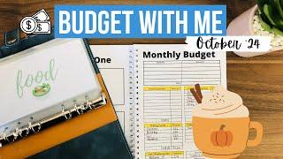 BUDGET WITH ME October 2024 | Frugal Living UK | Single Parent Budget