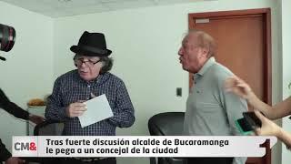 Tras fuerte discusión, alcalde de Bucaramanga abofetea a un concejal