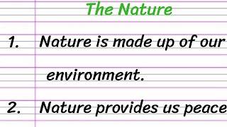 Nature Essay in English 10 Lines || Short Essay on Nature