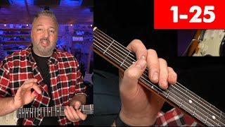 25 Short Blues Guitar Lessons: 1-25 (SRV, Clapton, Albert, B.B. King, Hendrix)