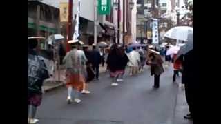 Daimyo-Gyoretsu samurai parade in Kagurazaka, Tokyo, Japan.