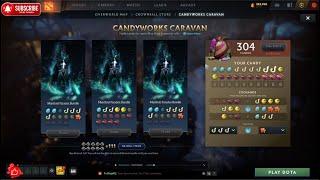 140 REROLL'S - DOTA 2 Candyworks Caravan