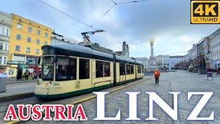 Linz Austria  Autumn Walking Tour 4K UHD