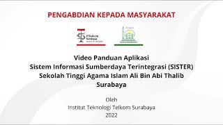 Video Panduan Aplikasi SISTER (Pelaksanaan Pendidikan)