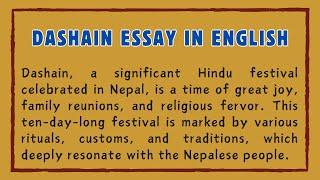 Essay on Dashain in English |Dashain Essay in English |Essay on Dashain Festival |Dashain Essay