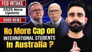 Feb Intake 2025 Australia  Study Visa Latest Update | No More Cap On International Students ?