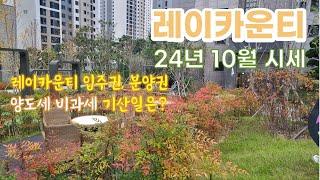 레이카운티 24년 10월의 매매 전세 월세 시세, 레이카운티 입주권 분양권의 양도세 비과세 기산일