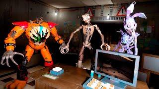 ANIMATRONICS SCARE THE SECURITY GUARD FNAF COOP Garry's Mod