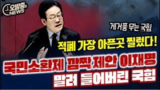 [오밤중NEWS]고작 50분 하려고... 헌재 변론종결/ 국민소환제 꺼내 든 이재명... 말려든 국힘 / 폭도들 불러 모은 인권위원장, 윤석열 위해 날치기 감행