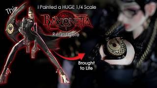 A once in a Lifetime Adventure! Painting a HUGE 1/4 Scale BayonettaResin Figure!
