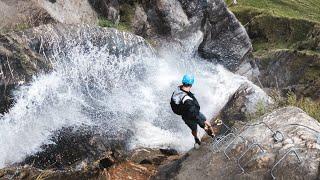 Climbing world's HIGHEST waterfall Via Feratta