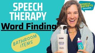 Speech Therapy at Home - Word Finding - Bathroom Edition!