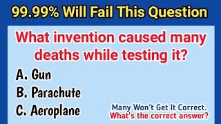 Top General Knowledge Quiz Questions And Answers You Must Know | what invention caused many deaths?