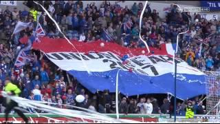 Streamers & Banners Before Rangers Vs Berwick Match - 4th May 2013