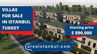 Sea view villas for sale in Buyukcekmece Istanbul Turkey